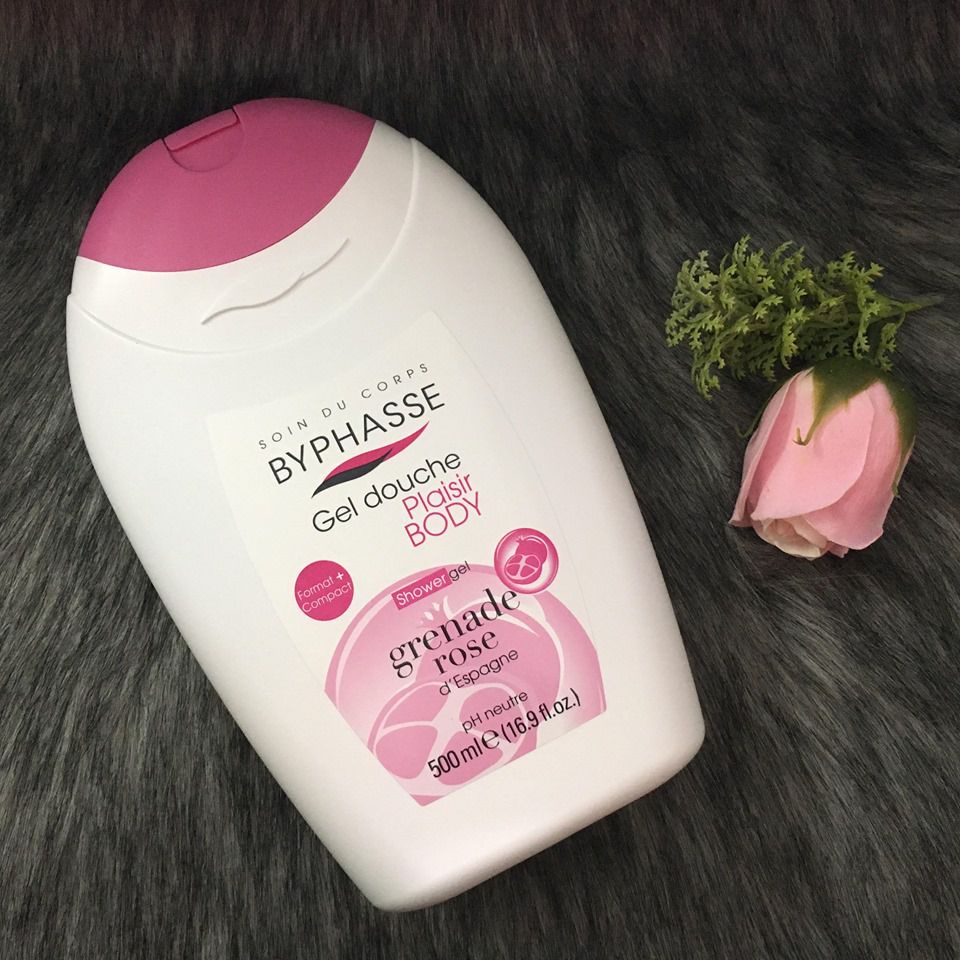 Byphasse Plaisir Shower Gel Pink Pomegranate 500ml - Sữa Tắm Lựu Hồng