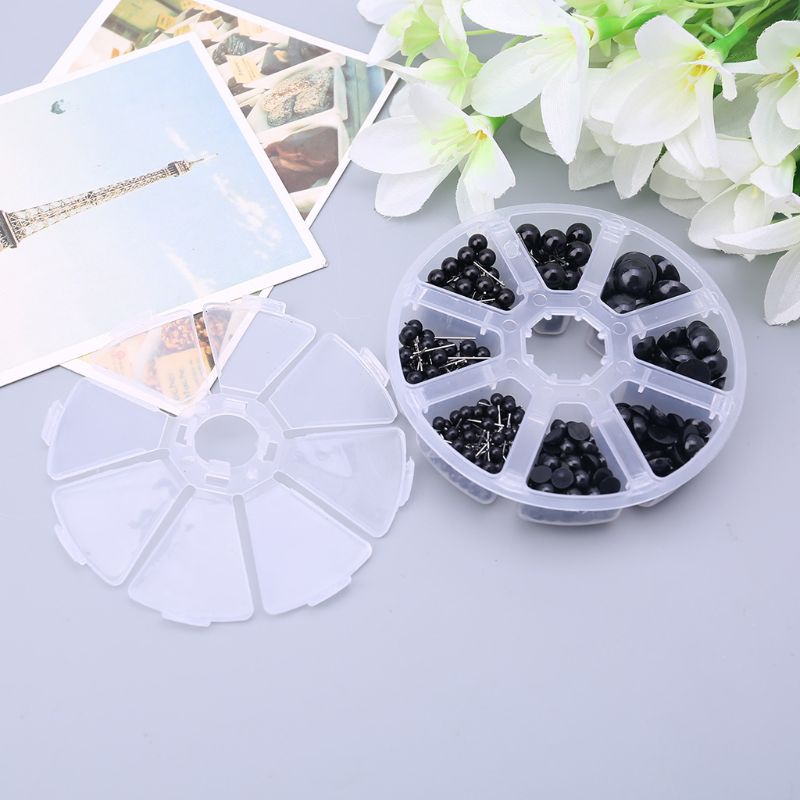 Bộ 410 Mắt Gấu Bông 8 Ngăn Làm Mắt Thủ Công Diy Cho Búp Bê