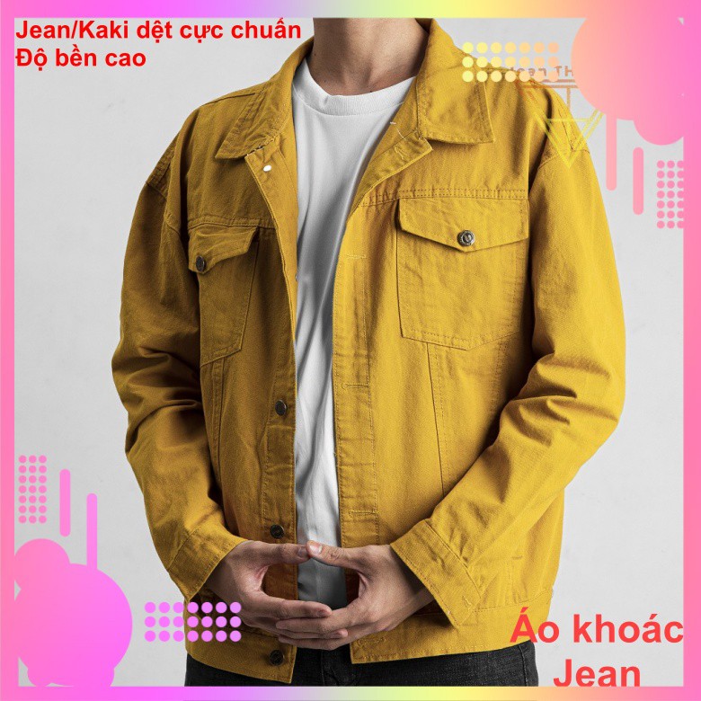 Áo khoác Kaki Nam nhiều màu, áo khoác Kaki Nữ form rộng Hàn Quốc phù hợp với mọi lứa tuổi lazashop22 | BigBuy360 - bigbuy360.vn