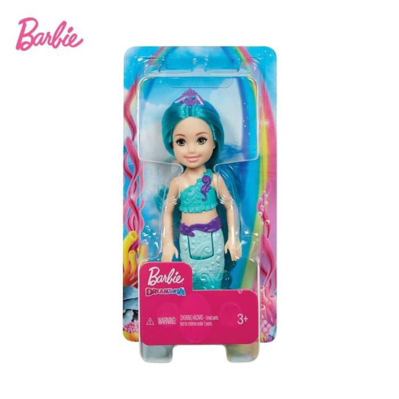 Búp Bê Barbie Nàng Tiên Cá Tóc Xanh Dương Dễ Thương