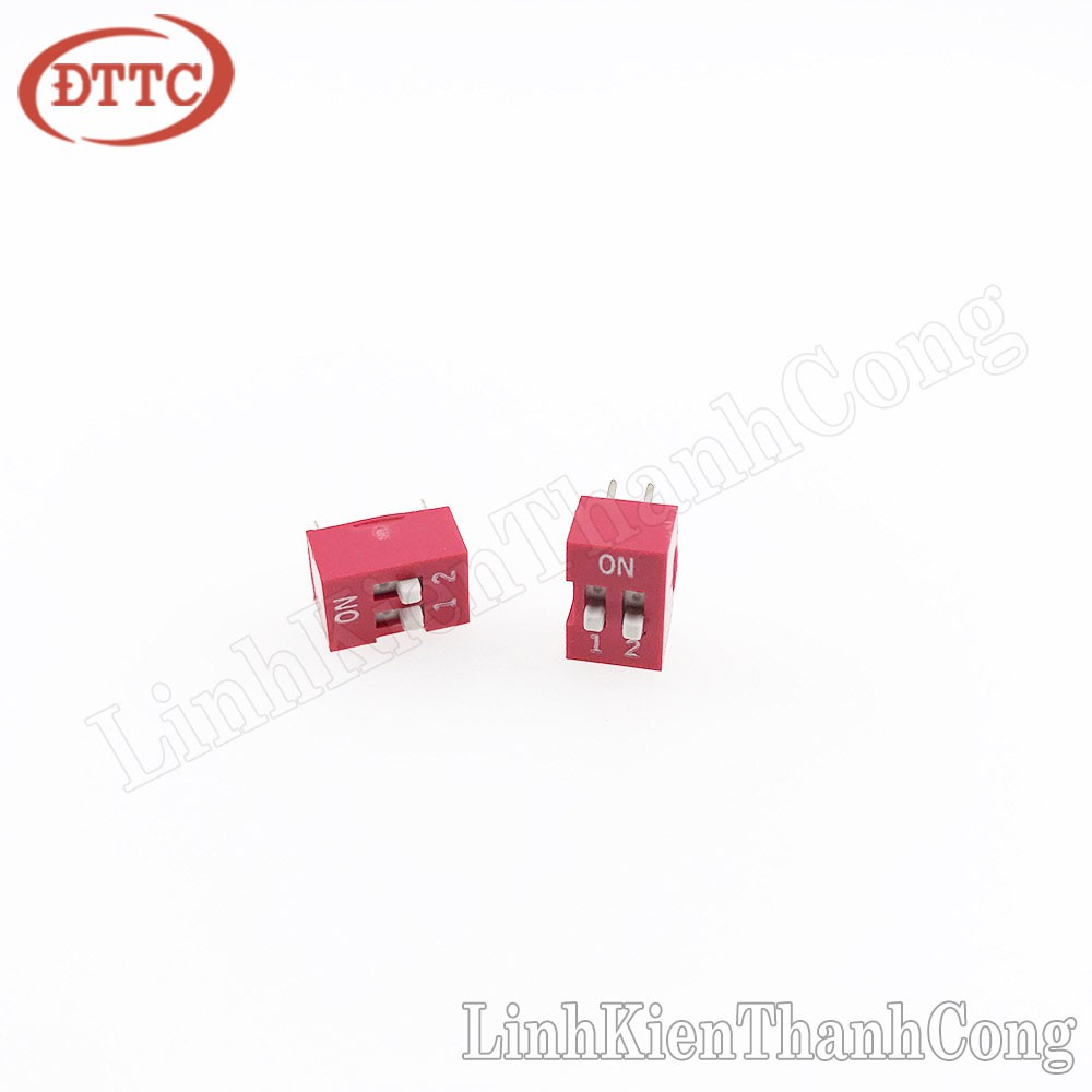 Công Tắc Bit 2P (2 Số) Màu Đỏ