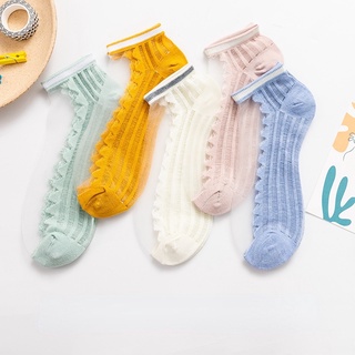Đôi vớ thuyền trong suốt thoáng khí thời trang cho nữ
