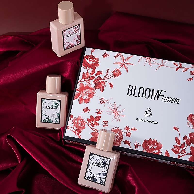 Bộ Quà Tặng Nước Hoa Nữ BLOOMF Cao Cấp, Combo Nước Hoa Nữ Ngọt Ngào, Quyến Rũ, Cuôn Hút, Sét Nước Hoa Nữ Thơm Lâu 24h
