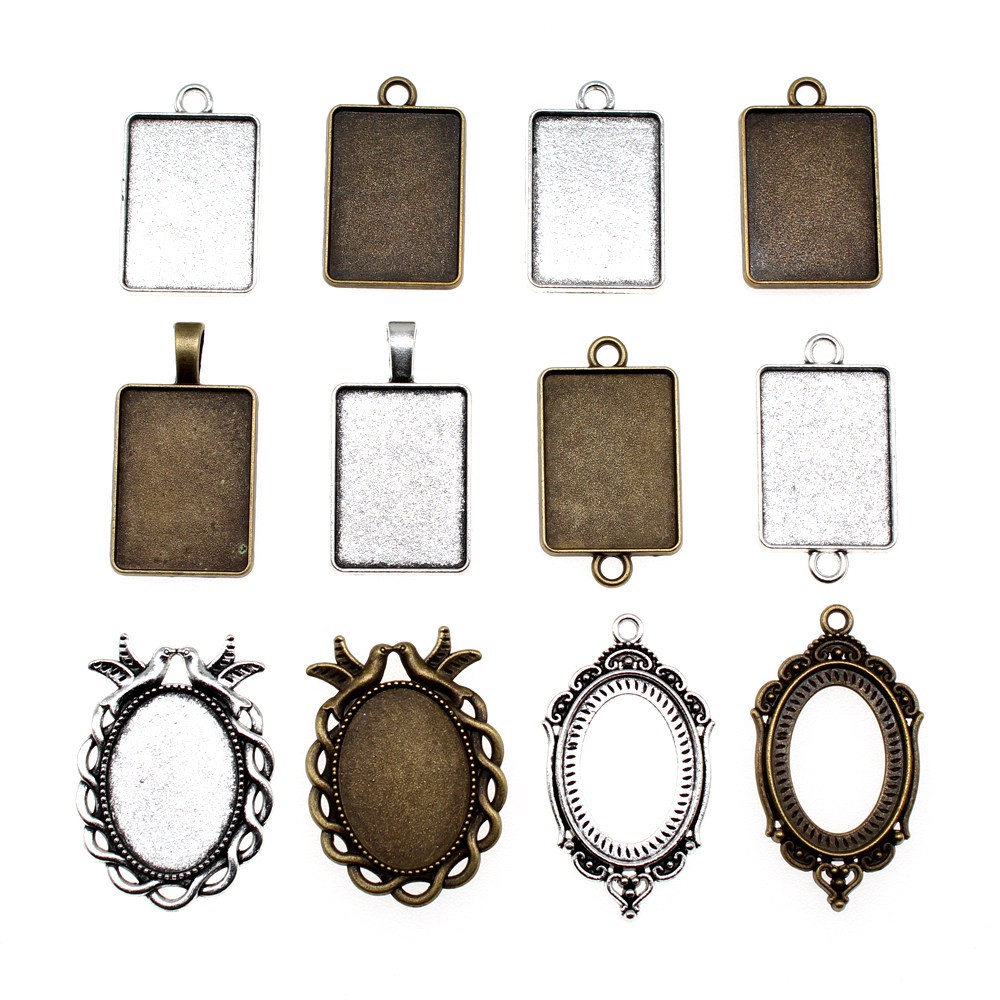 CHARMS Mặt Dây Chuyền Hình Chữ Nhật 18x25mm