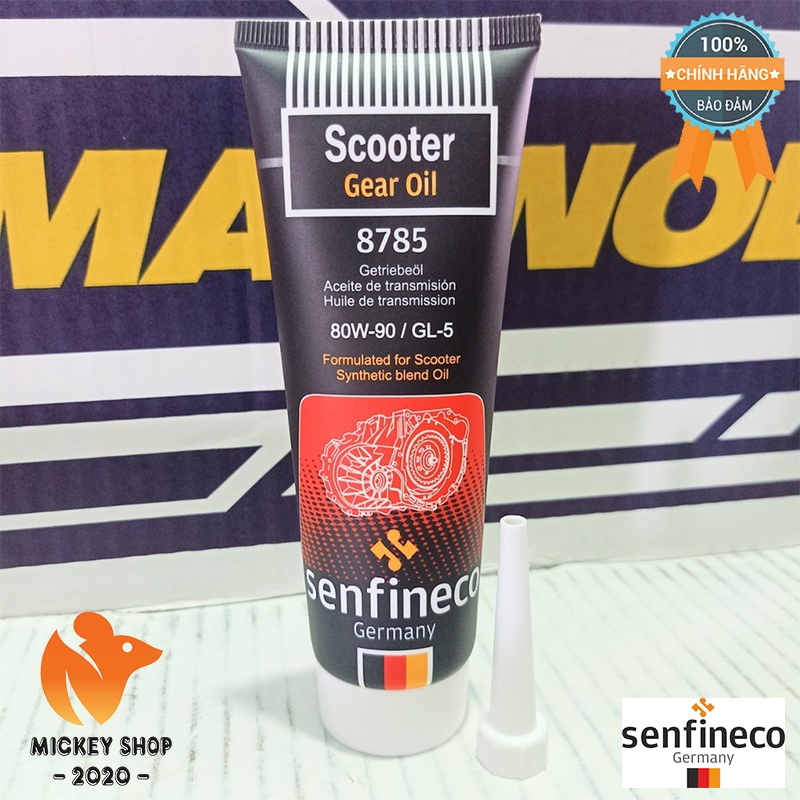 Dầu nhớt hộp số, nhớt láp Senfineco Scooter Gear Oil 80W-90 120ml - CHÍNH HÃNG