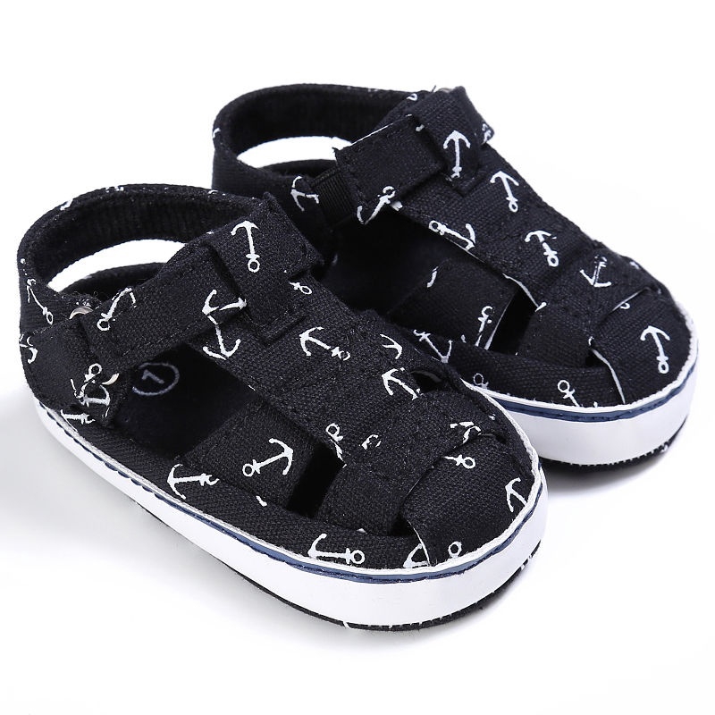 ღ♛ღNEW Baby girl boy sandals Shoes print light canves infants 0 to18 Month Unisex