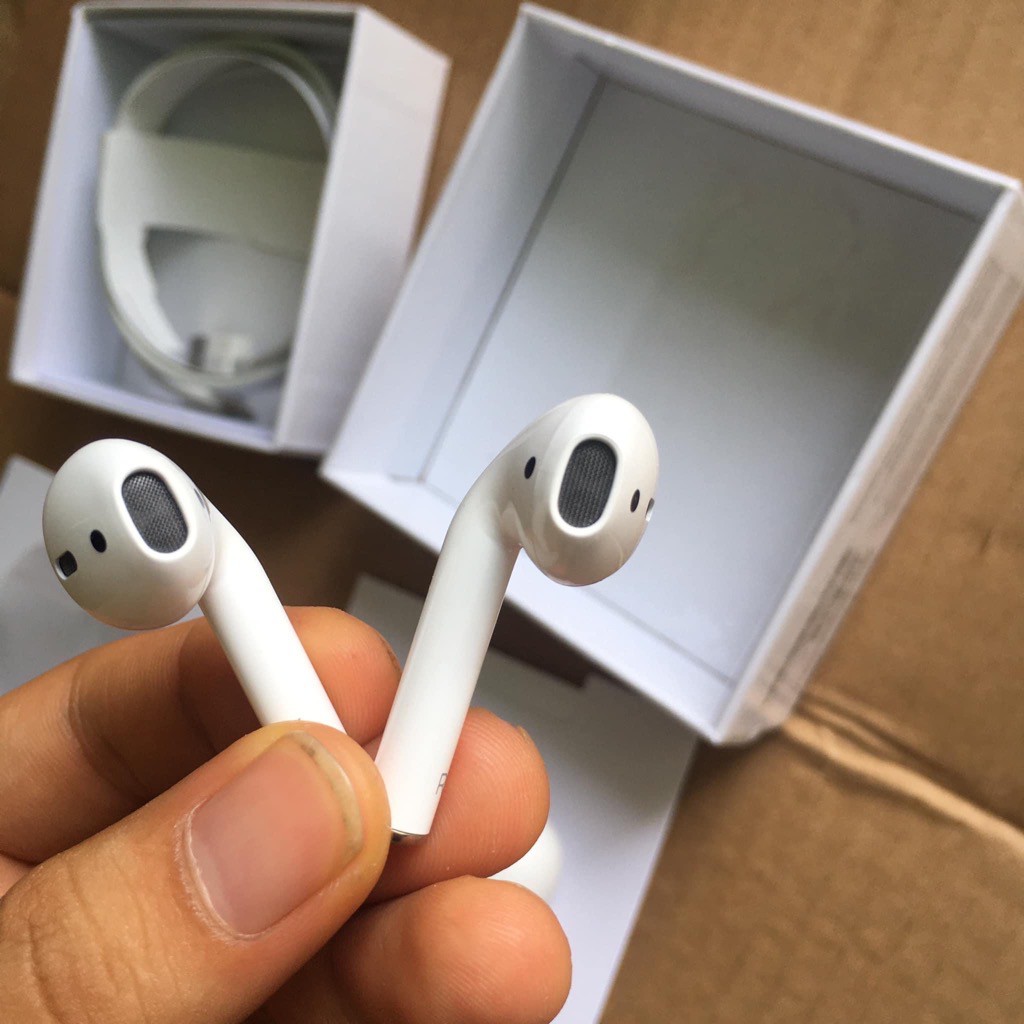 Tai Nghe Bluetooth không dây Airpods 2 Định Vị Đổi Tên, hỗ trợ sạc không dây  truecase