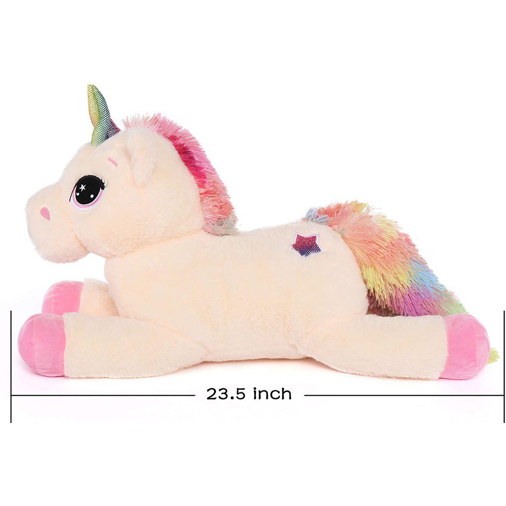 AIXINI 30-80cm Unicorn Stuffed Toy Plush Toy Gaint, 30-80cm Cute Soft Unicorn Plush Stuffed Animal Toy Doll, Gift for Kids Babies Birthday Party Home Décor