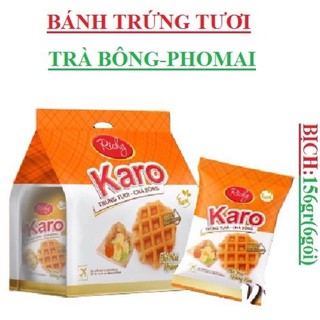 Bịch 6 Chiếc Bánh Chà Bông Karo Vị Pho Mai Hoàng Kim 26gr