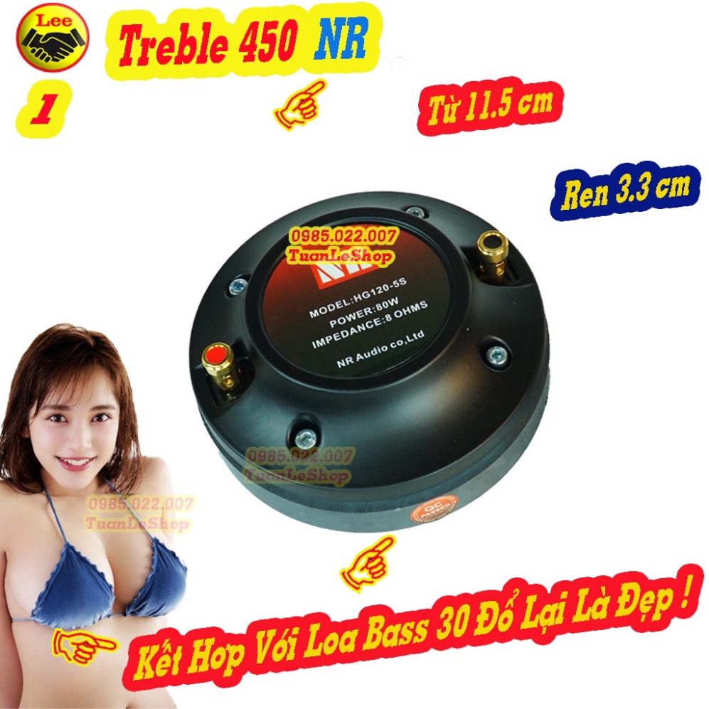 02 LOA TREBLE 450 N R NẮP NHÔM REN XOÁY, TREP 450 NR – GIÁ 2 CỦ LOA