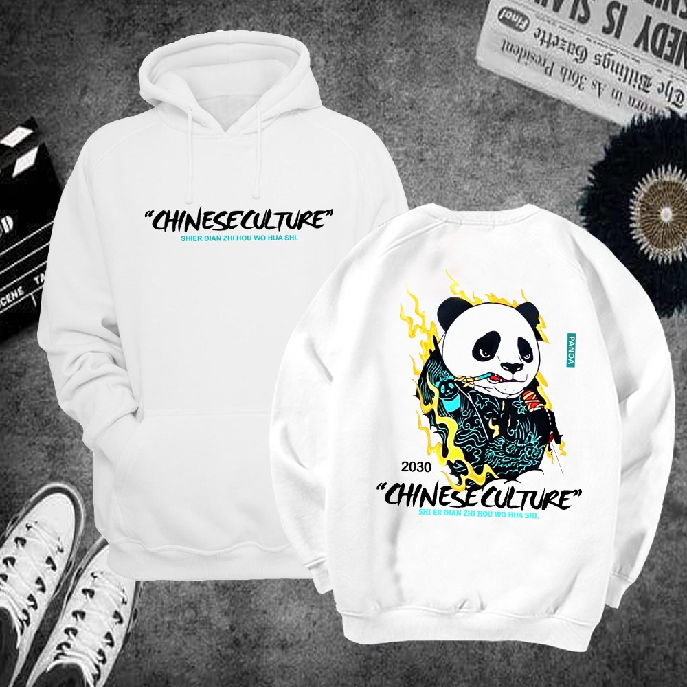 áo hoodie sweater nỉ unisex form rộng gấu trúc chất nỉ freeship toàn quốc M31