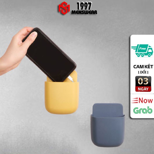 giá dán tường - Khay Giá để đồ dùng điện thoại remote đa năng Điều Khiển Từ Xa Gắn Tường Siêu bền nhựa ABS