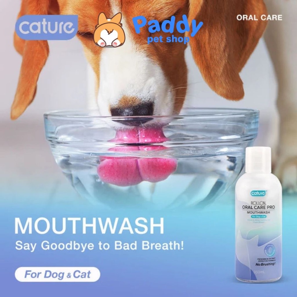 [Mã 159FMCGSALE giảm 8% đơn 500K] Dung Dịch Vệ Sinh Răng Miệng Chó Mèo Cature Rollon Oral Care