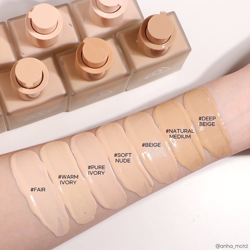 KEM NỀN SIÊU MỊN 3CE VELVET FIT FOUNDATION (TẶNG KÈM CỌ TÁN KEM NỀN) | BigBuy360 - bigbuy360.vn