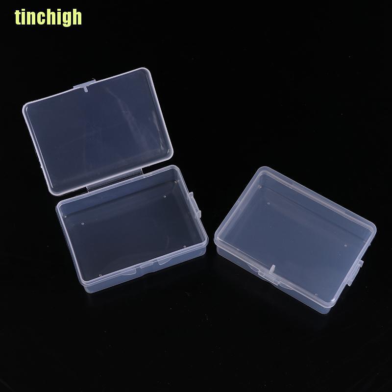 Bộ 10 Hộp Nhựa Trong Suốt Hình Chữ Nhật Đựng Đồ Tiện Dụng