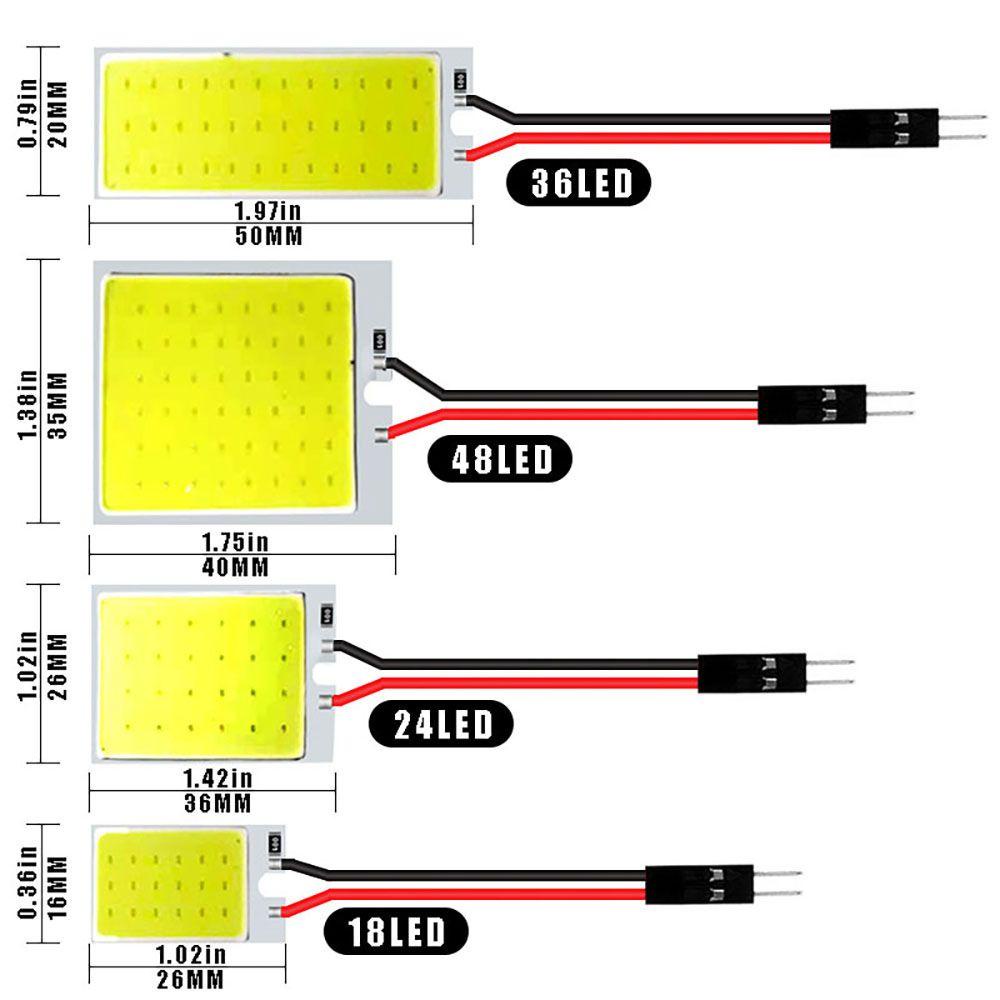 1 Đèn LED COB 12V Siêu Sáng Cho Xe Hơi