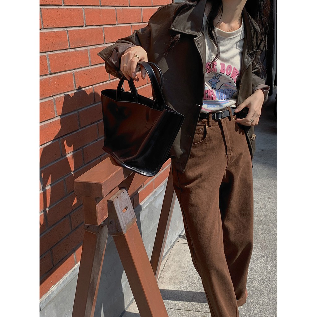 Áo khoác da Rien croptop Unisex
