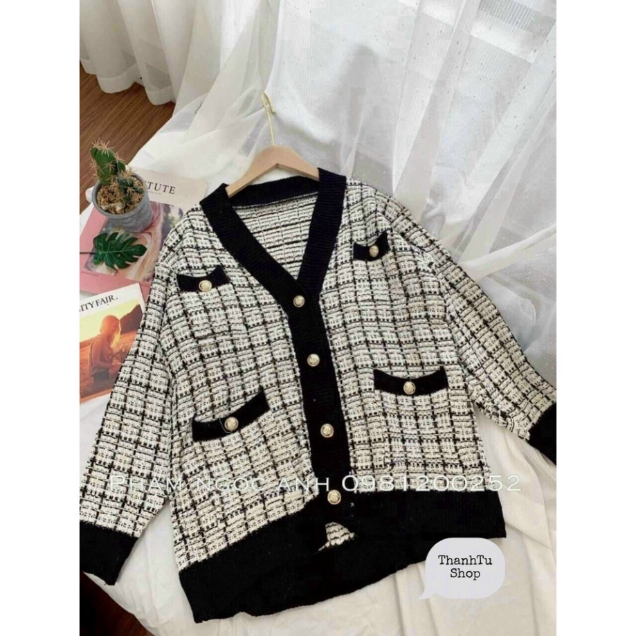 Áo Choàng Len Cadigan Cúc Vàng, Áo Cadigan Nữ Chất Len Nhũ Cao Cấp - HÀNG MỚI VỀ | BigBuy360 - bigbuy360.vn