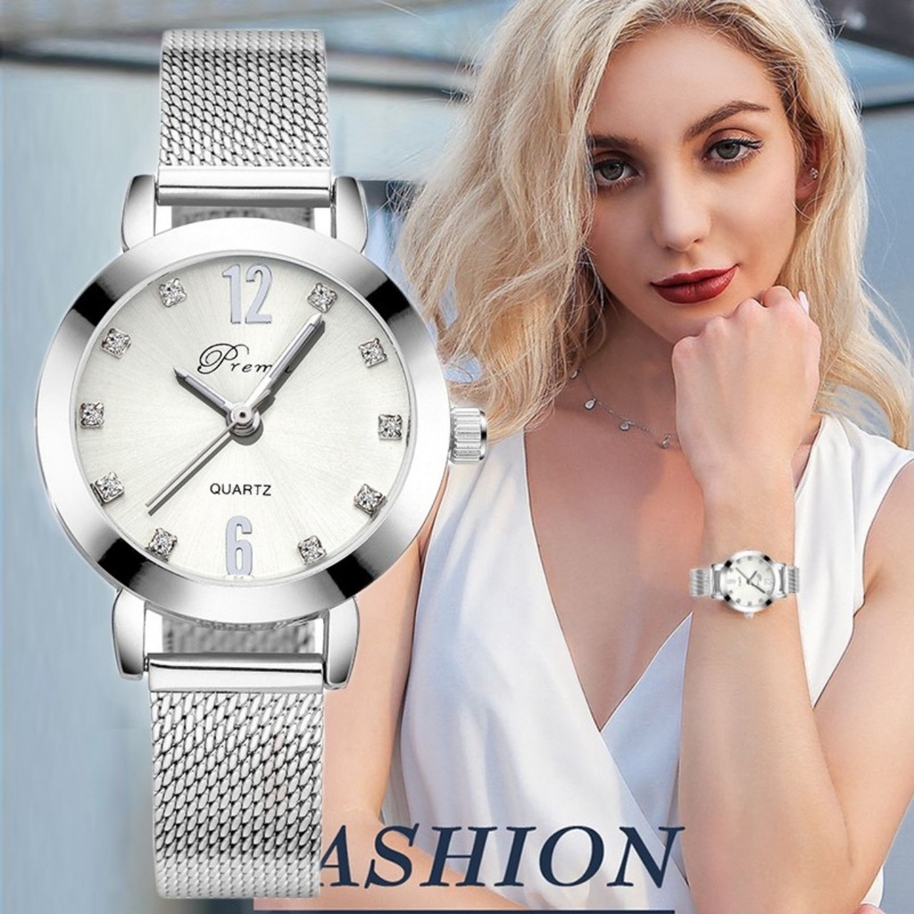 Đồng Hồ Nữ Prema J1098S Japan Mặt số đính đá cao cấp + Tặng kèm Hộp & Pin | BigBuy360 - bigbuy360.vn