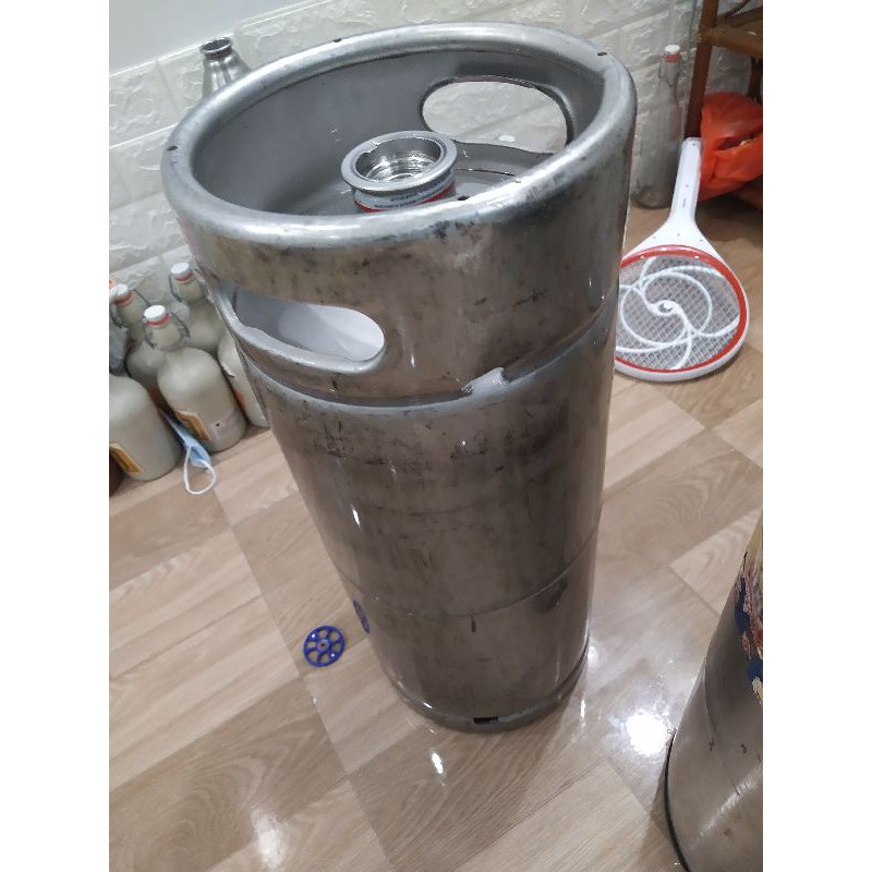Keg bia 20 lít inox Slim