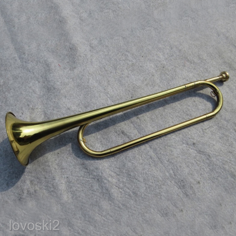 Brass Metal Bugle Trumpet Cavalry Trumpet for Brass Instrument Lovers