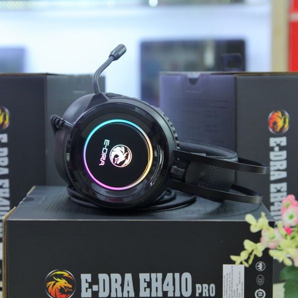Tai nghe chuyên game Led RGB E-dra EH410 Pro có míc, âm thanh 7.1 I Bảo hành 12 tháng toàn quốc I Edra EH 410 Pro | BigBuy360 - bigbuy360.vn