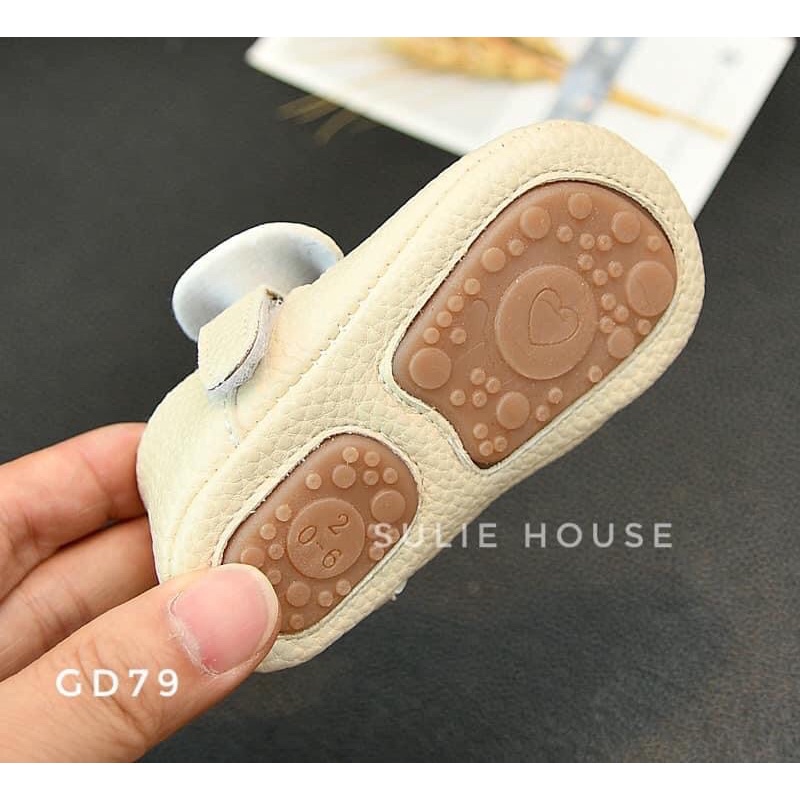 Giày tập đi bé gái đính nơ - GD79