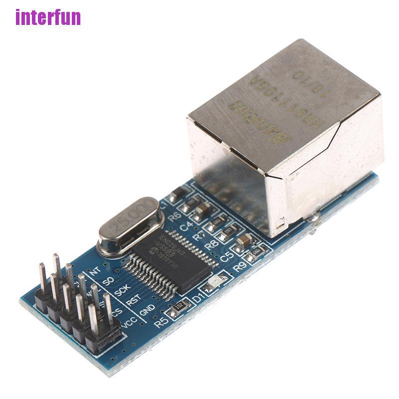 [Interfun1] 1Pcs Mini Enc28J60 Ethernet Lan Network Module For Arduino Spi Avr Pic Lpc [Fun]