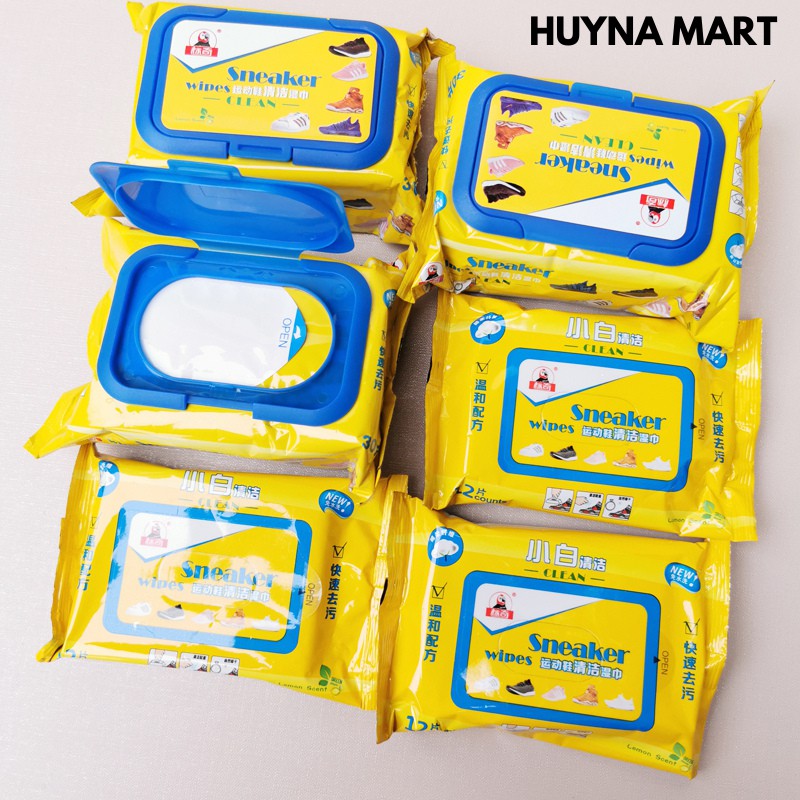 Gói Giấy Ướt Lau Giày Sneaker Wipes Siêu Trắng (Hộp 30 tờ)