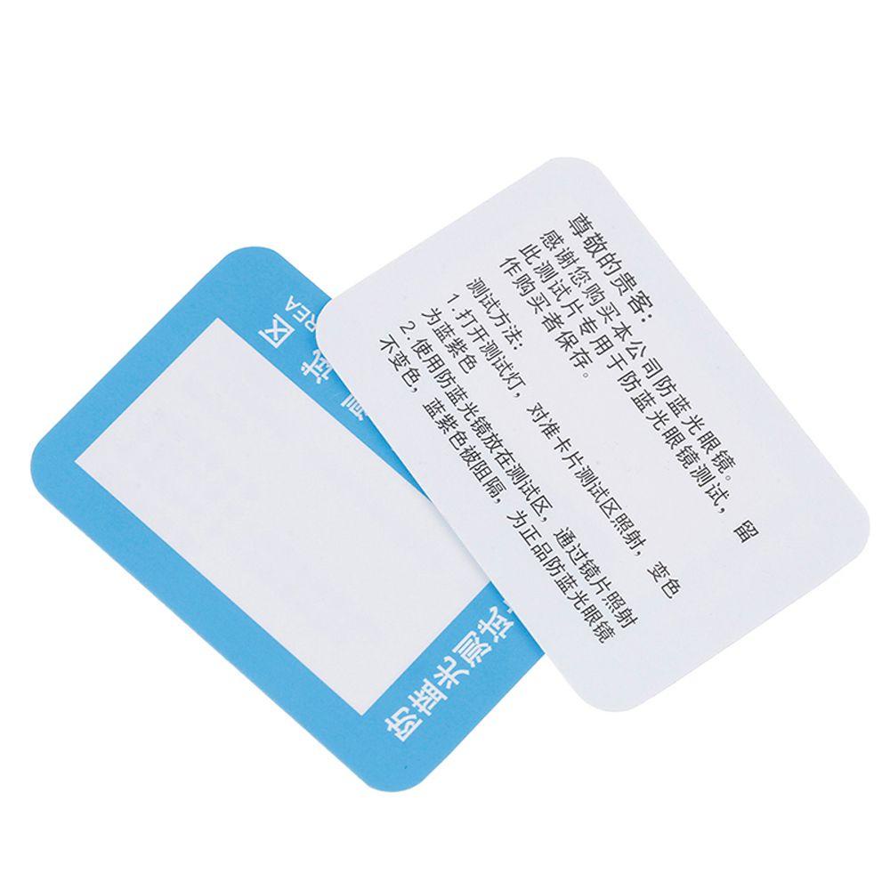 Thẻ Giấy Kiểm Tra Ống Kính Chống Ánh Sáng Xanh Chống Tia UV Có Thể Tái Sử Dụng