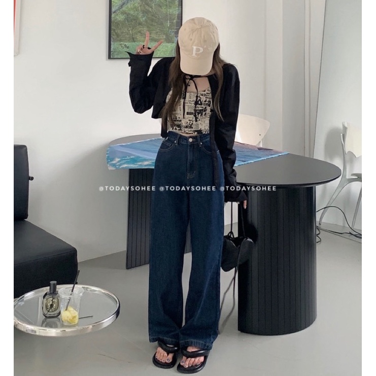 Quần jeans dáng suông