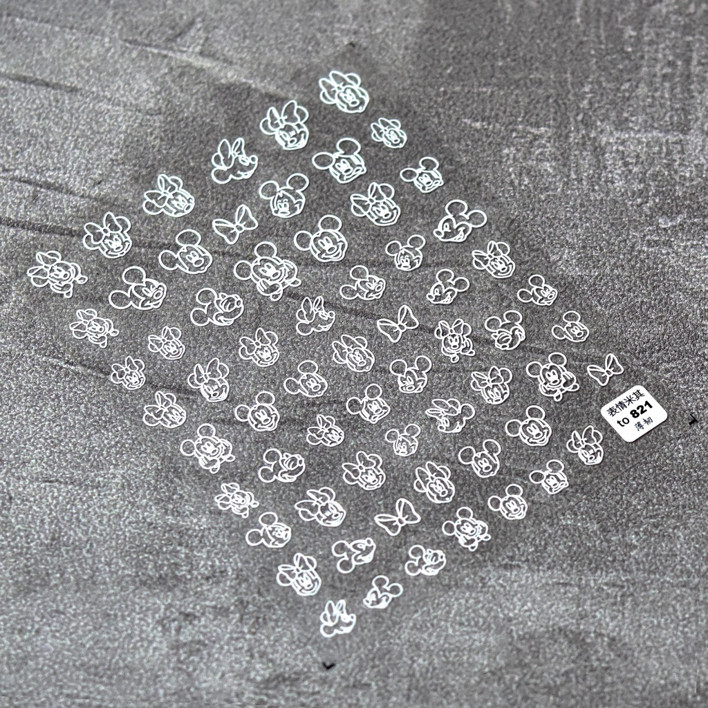 Miếng Dán Trang Trí Móng Tay Hình Mickey Xinh Xắn