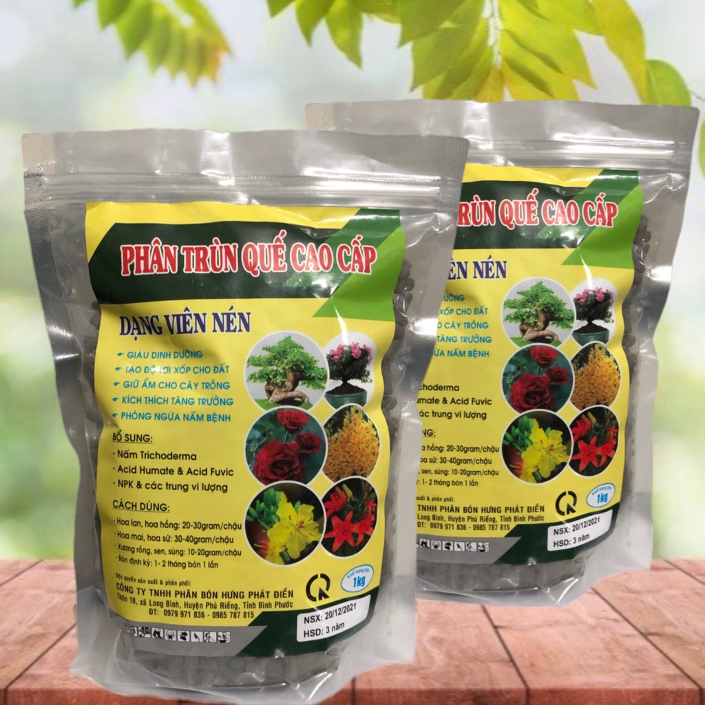 Phân trùng quế HAK tan chậm - bịch 1kg