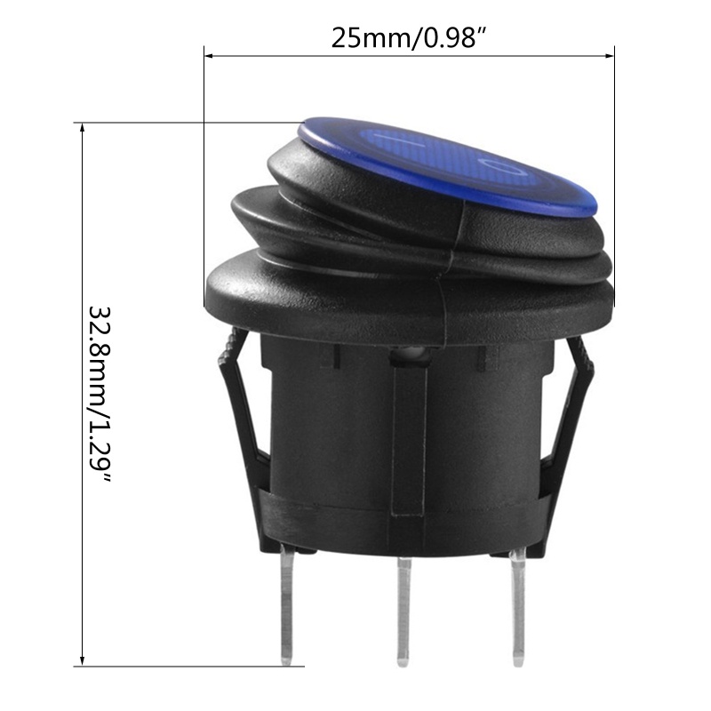 Công Tắc Bật / Tắt Có Đèn Led Cổng USB 12V Cho Xe Hơi / Xe Tải / Tàu Thuyền