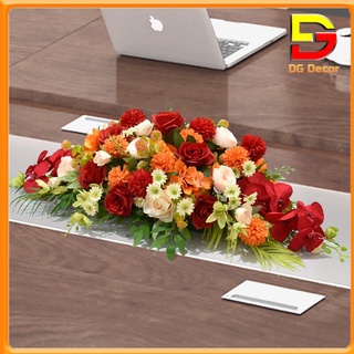 Hoa Giả Để Bàn Lẵng Hoa Hội Nghị Trang Trí Bàn Họp Sự Kiện Nhà Hàng Dài 40-60cm DC-158