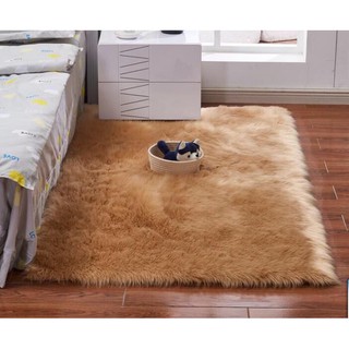 Thảm lông hồ ly nhân tạo mẫu vuông 1mx60cm