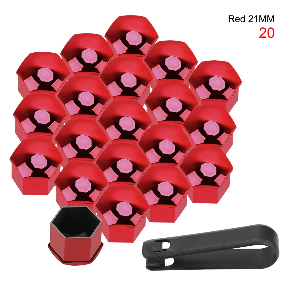 Set 20 Nắp Đậy Trục Bánh Xe Hơi 19 / 21mm Chống Bụi Tiện Dụng