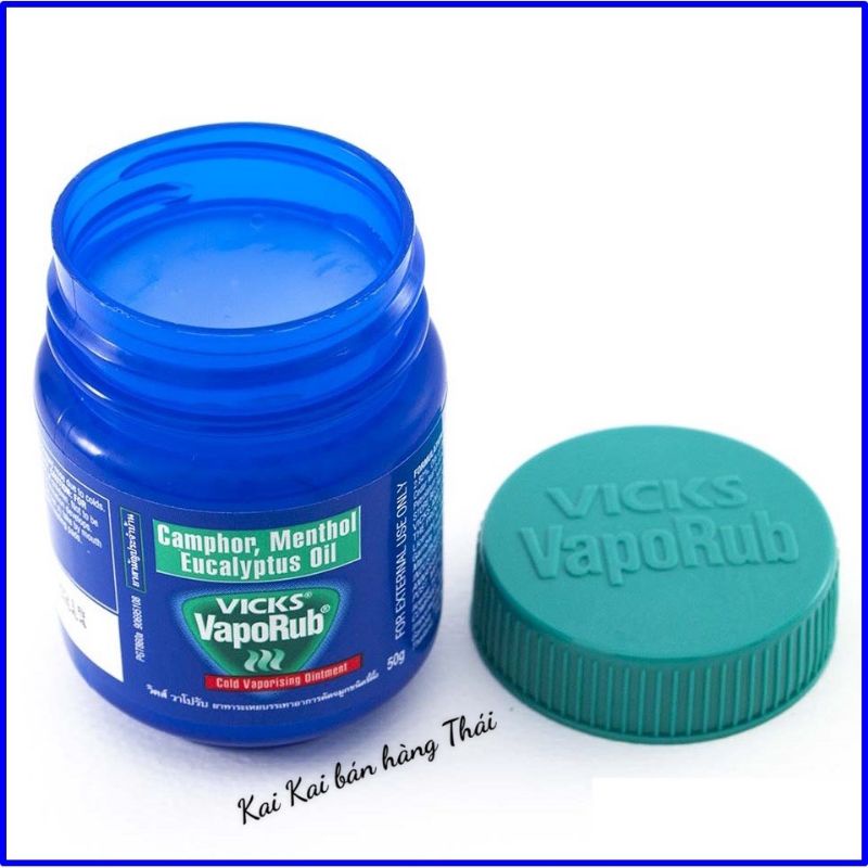 Dầu Vicks Vaporub Babybalsam giảm nghẹt mũi, bôi ấm ngực Thái Lan chính hãng date 2025