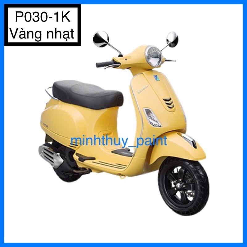 Sơn xe máy Vespa màu Vàng nhạt P030-1K Ultra Motorcycle Colors