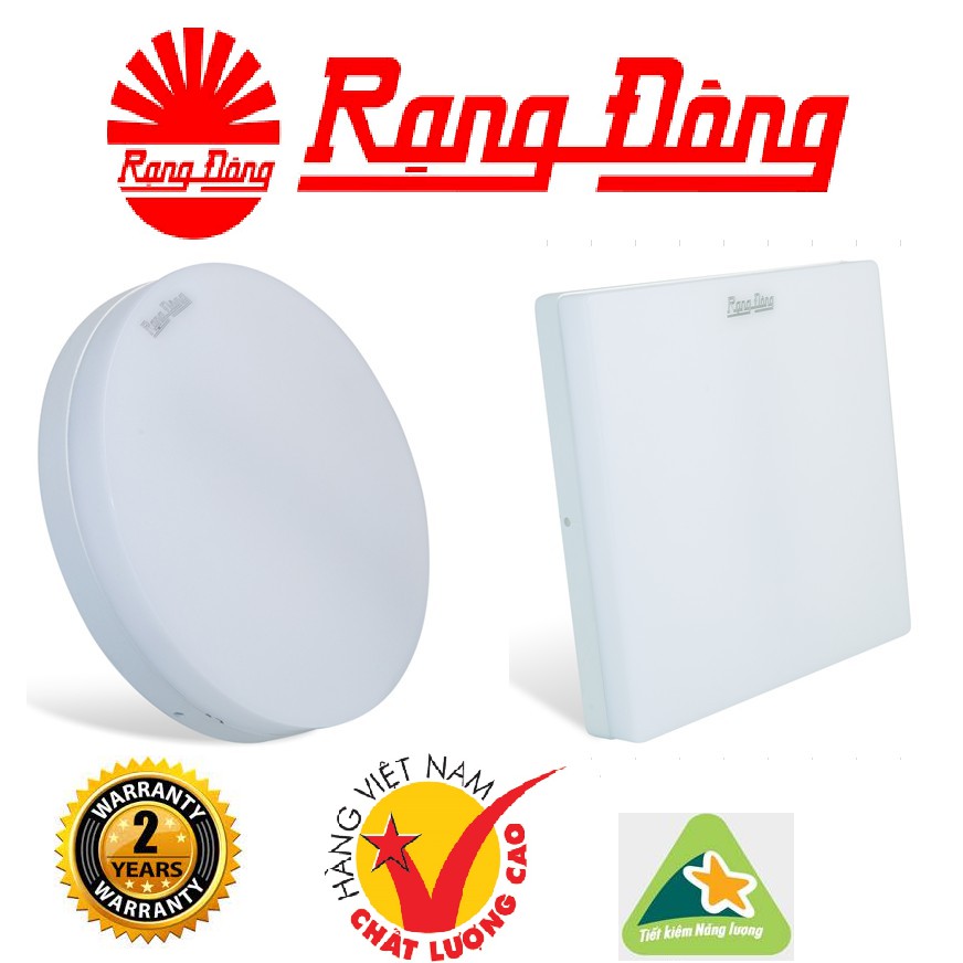 Đèn LED Ốp trần 12W, 18W, 30W tràn viền Rạng Đông( VUÔNG/ TRÒN)