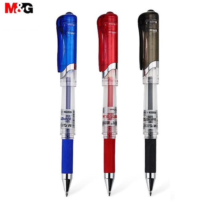 Bút gel nước M&G GP1111 ngòi 0.7mm có ruột 6128 thay thế