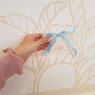Cột tóc - kẹp tóc phối ren ruy băng