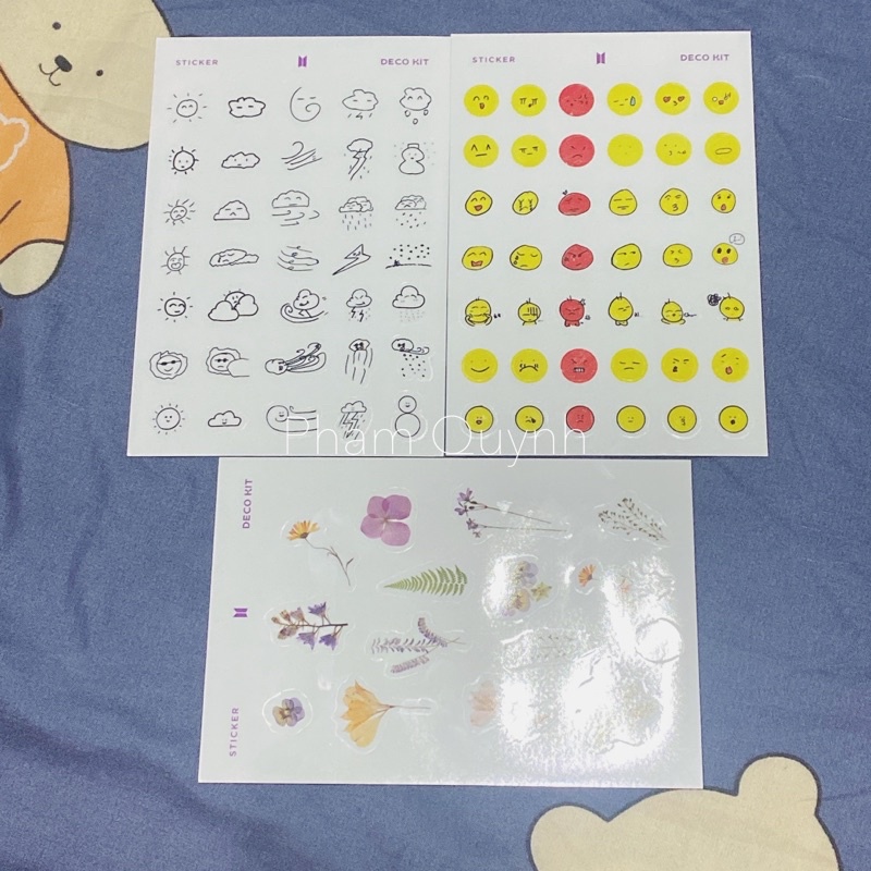 BỘ DECO KIT BTS TÁCH LẺ