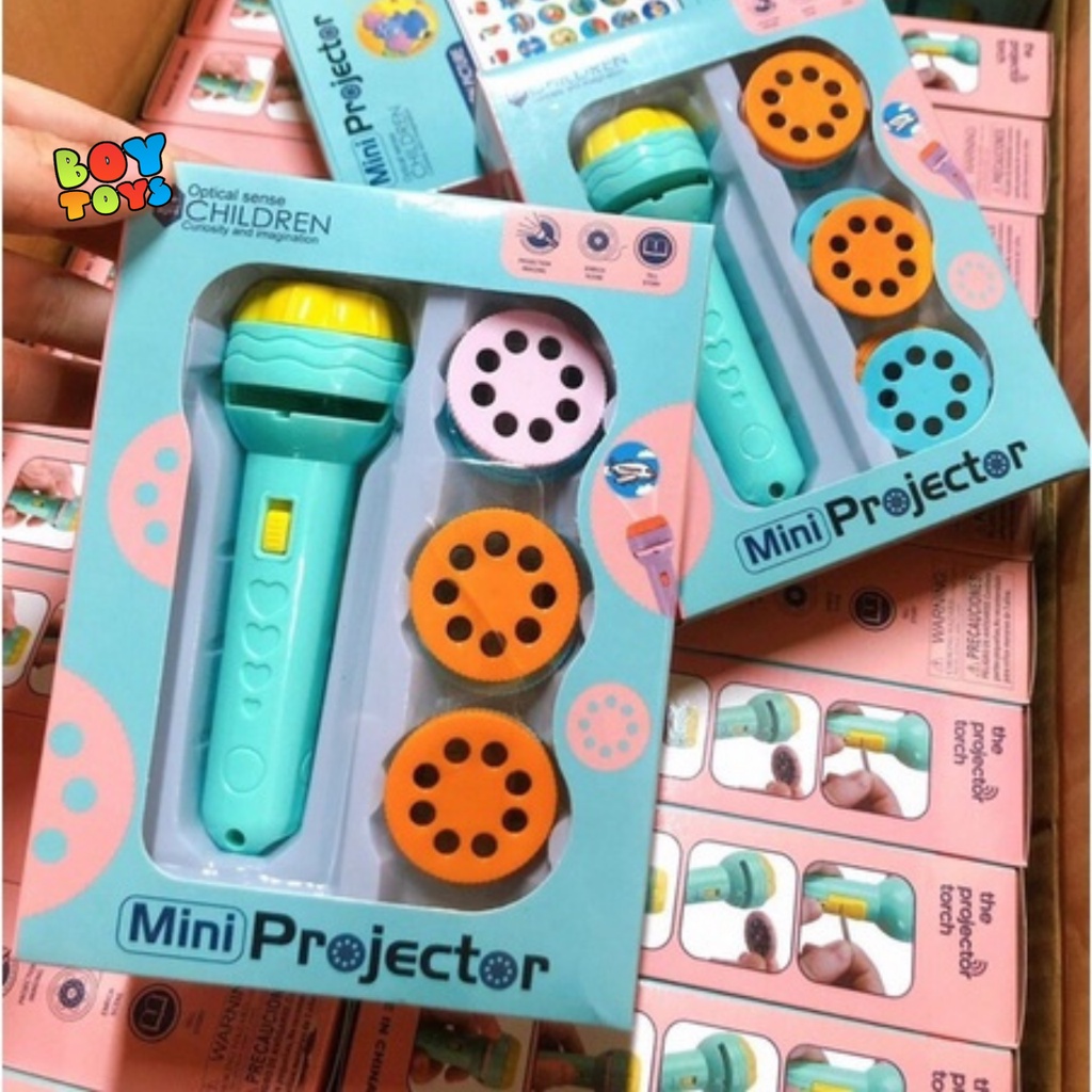 Đèn pin chiếu hình 80 hình động vật ngộ nghĩnh, sắc nét, đồ chơi giáo dục sớm giúp bé nhận biết con vật