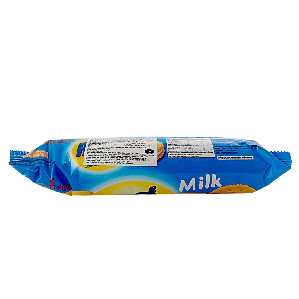 Bánh quy giòn nhân kem sữa ROSY 100gr - bánh quy Thái Lan không chất bảo quản - Biscuit sandwich crackers milk