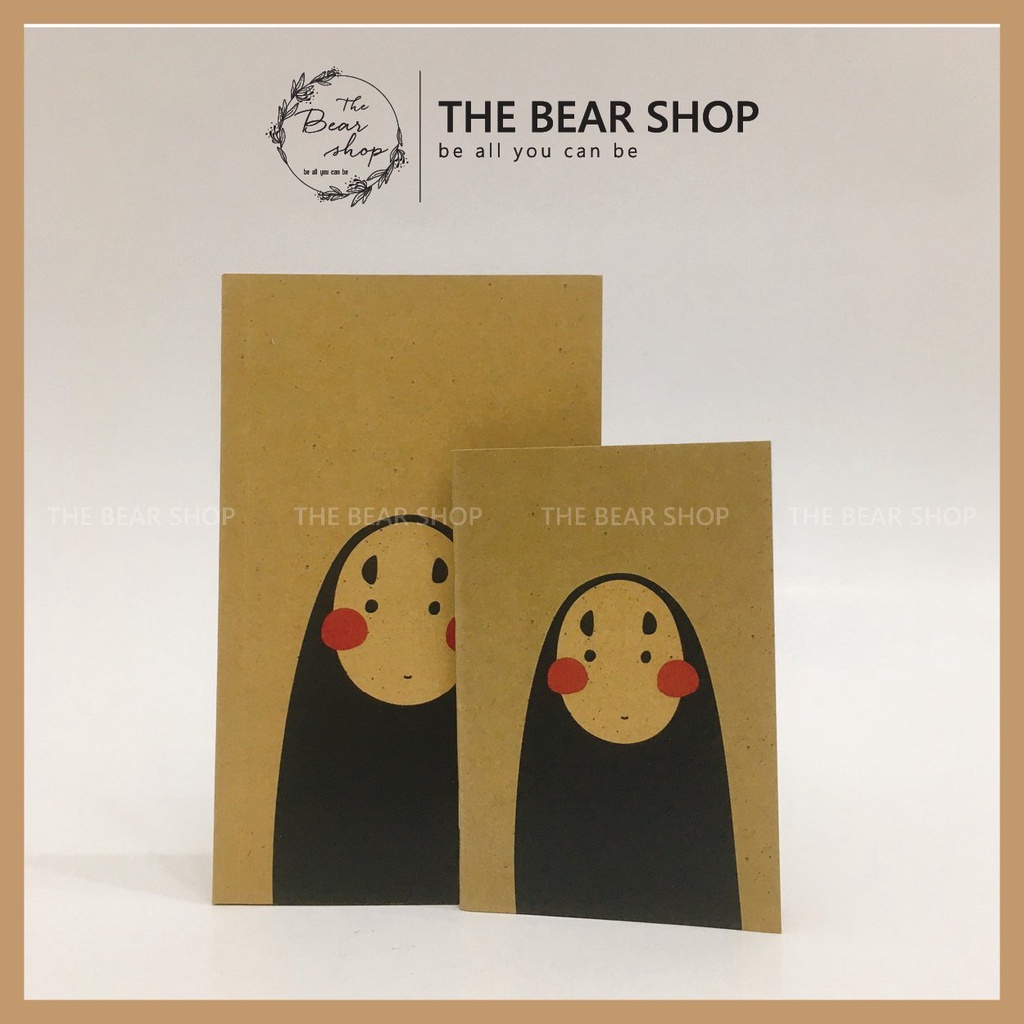 Combo sổ tay ghi chép handmade vintage giấy kraft - The Bear Shop
