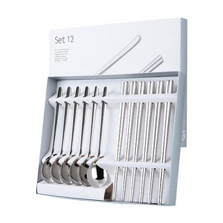 Bộ 12 Muỗng Đũa INOX