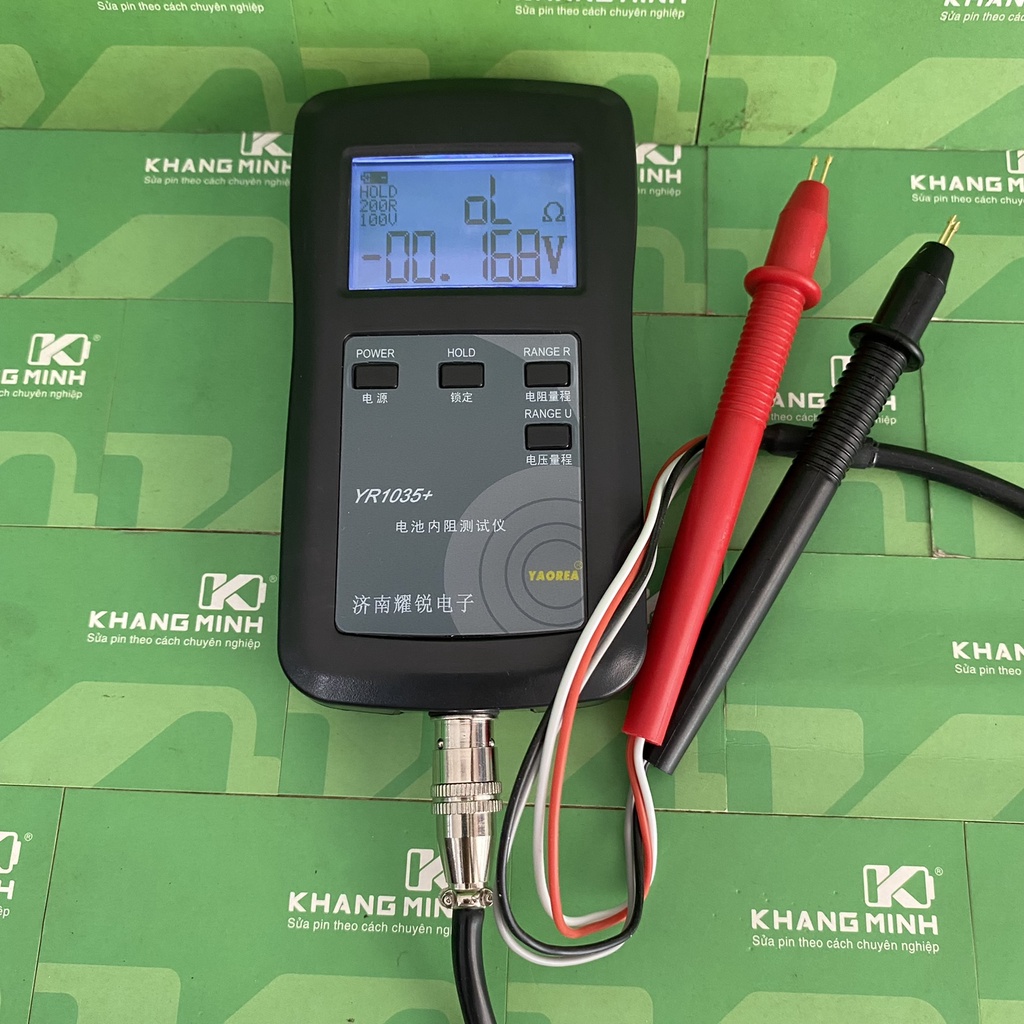 Giắc cắm YR1035+ giắc tròn 4 chấu, thay thế giắc máy đo nội trở YR1035+
