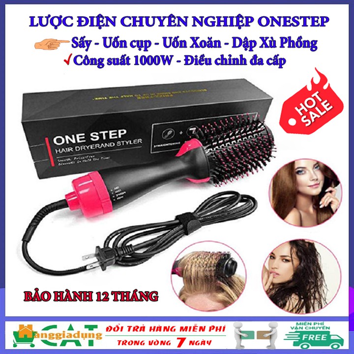 [Rẻ vô đối] Lược điện đa năng cao cấp 3 in 1 ONESTEP công suất 1000W