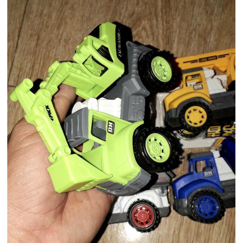 Sét 4 chiếc xe công trình chạy chớn bằng nhựa rất đẹp